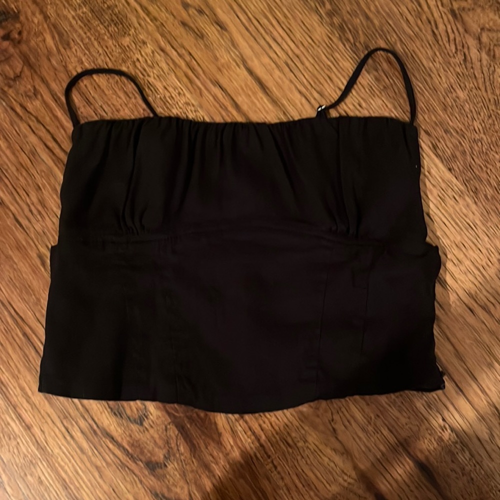 Zara Black Crop Top XS